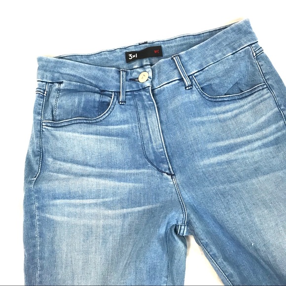 NWOT 3x1 NYC high rise skinny jeans light wash - Picture 3 of 5